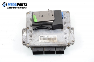 ECU incl. card and reader for Renault Laguna II (X74) 1.9 dCi, 120 hp, hatchback, 2001 № Bosch 281010556