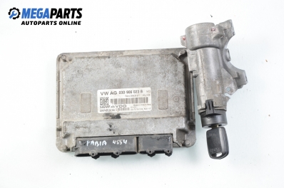 ECU incl. ignition key for Skoda Fabia 1.2, 54 hp, hatchback, 2007 № 03D 906 023 B