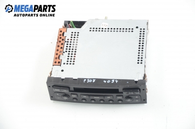 Cassette player for Peugeot 307 2.0 HDi, 90 hp, hatchback, 5 doors, 2000