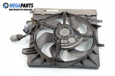 Radiator fan for Citroen C3 Pluriel 1.6, 109 hp automatic, 2005