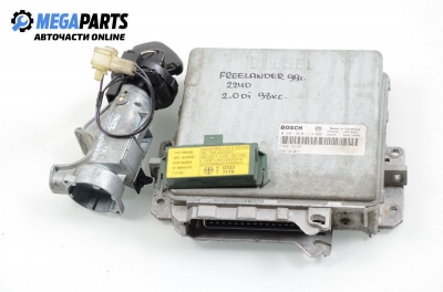 ECU incl. ignition key and immobilizer for Land Rover Freelander 2.0 DI, 98 hp, 5 doors, 1999 № Bosch 0 281 010 113