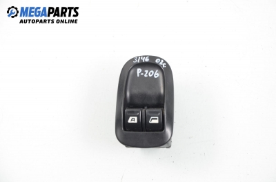 Window adjustment switch for Peugeot 206 1.4, 75 hp, hatchback, 3 doors, 2002