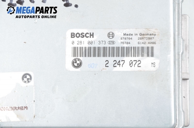 ECU mit zündschlüssel für BMW 5 (E39) 2.5 TDS, 143 hp, combi, 1999 № 0 281 001 373