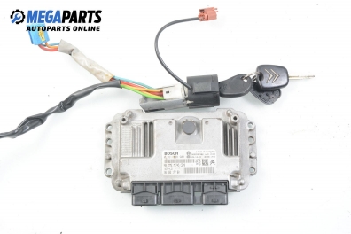 ECU incl. ignition key for Citroen Xsara Picasso 1.6, 109 hp, 2006 № Bosch 0 261 208 908