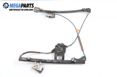 Macara geam cu acționare manuală pentru Volkswagen Golf III 1.6, 75 cp, 5 uși, 1993, poziție: stânga - fața