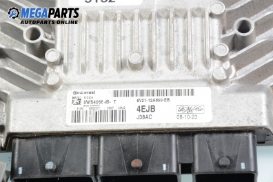 ECU mit zündschlüssel für Ford Fiesta VI 1.4 TDCi, 68 hp, 3 türen, 2010 № 8V21-12A650-EB