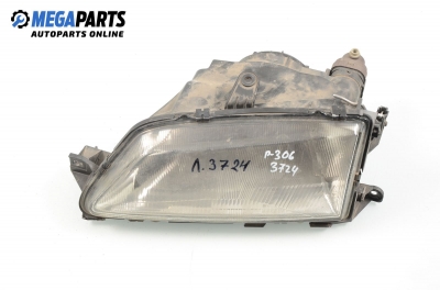 Headlight for Peugeot 306 1.6, 89 hp, hatchback, 5 doors, 1997, position: left