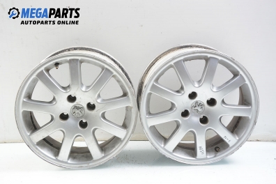 Alloy wheels for Peugeot 206 (1998-2006) 16 inches, width 7 (The price is for two pieces)