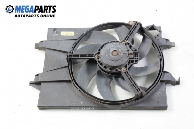 Ventilator radiator pentru Ford Fiesta V 1.25 16V, 75 cp, hatchback, 5 uși, 2004