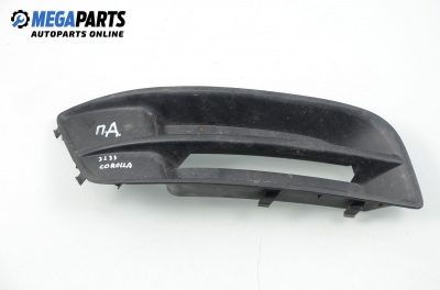 Bumper grill for Toyota Corolla (E120; E130) 1.6 VVT-i, 110 hp, hatchback, 5 doors, 2007, position: front - right