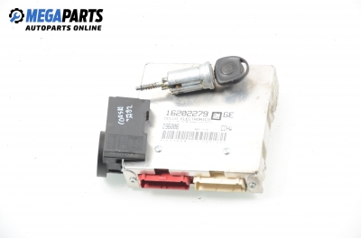 ECU incl. ignition key and immobilizer for Opel Corsa B 1.4, 60 hp, 3 doors, 1997 № 16202279