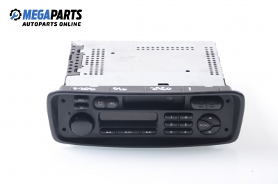 Cassette player for Peugeot 206 1.1, 60 hp, hatchback, 3 doors, 2001