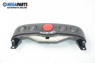 Buttons panel for Fiat Punto 1.9 DS, 60 hp, 3 doors, 2001