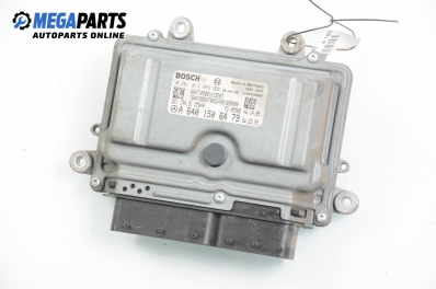 ECU für Mercedes-Benz A-Klasse W169 1.8 CDI, 109 hp, 5 türen, 2005 № Bosch 0 281 012 953 / A 640 150 64 79