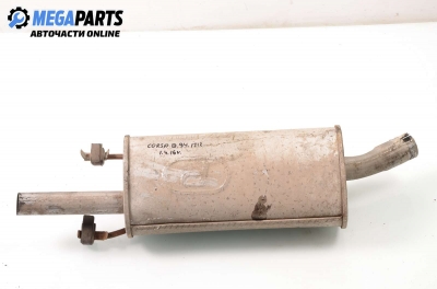 Rear muffler for Opel Corsa B (1993-2000) 1.4, hatchback