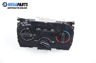 Air conditioning panel for Peugeot 307 2.0 HDI, 90 hp, hatchback, 2002