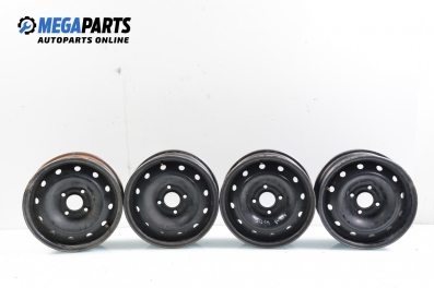 Steel wheels for Peugeot 306 (1993-2001) 14 inches, width 5.5 (The price is for the set)