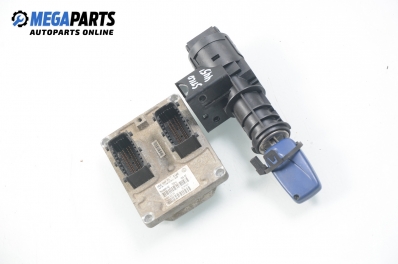 ECU cu cheie de contact pentru Fiat Stilo 1.6 16V, 103 cp, hatchback, 5 uși, 2002 № IAW 5NF.T1