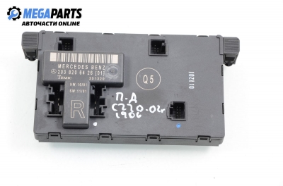 Door module for Mercedes-Benz C W203 2.2 CDI, 143 hp, station wagon, 2002, position: front - right № A 203 820 64 26