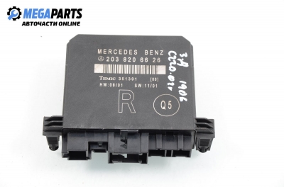 Door module for Mercedes-Benz C W203 2.2 CDI, 143 hp, station wagon, 2002, position: rear - right № A 203 820 66 26