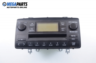 CD player for Toyota Corolla (E120; E130) 2.0 D-4D, 90 hp, hatchback, 5 doors, 2002
