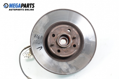 Knuckle hub for Fiat Stilo 1.9 JTD, 115 hp, hatchback, 2004, position: front - left