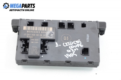Door module for Mercedes-Benz C W203 2.2 CDI, 143 hp, coupe automatic, 2002, position: right № 203 820 65 26