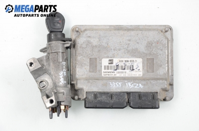 ECU incl. ignition key for Seat Ibiza (6L) 1.2, 64 hp, 3 doors, 2002 № 03E 906 033 D