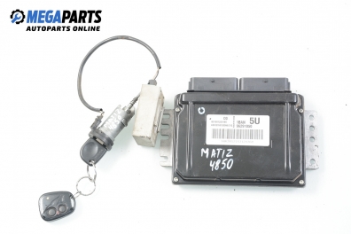 ECU incl. ignition key and immobilizer for Daewoo Matiz 0.8, 52 hp, 2005 № 96291050