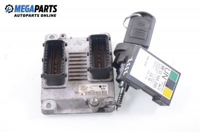 ECU incl. ignition key and immobilizer for Opel Meriva A 1.4 16V, 90 hp, 2005 № Bosch 0 261 208 255
