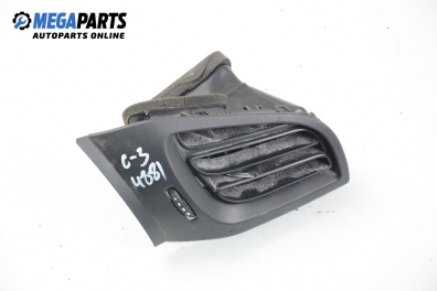 AC heat air vent for Citroen C3 1.4 HDi, 68 hp, 2011