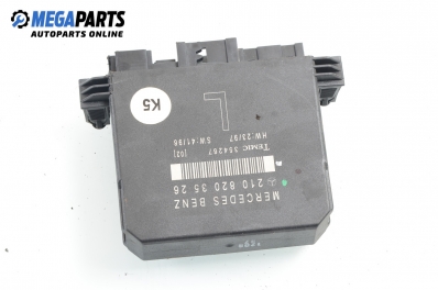 Steuermodul tür für Mercedes-Benz E-Klasse 210 (W/S) 2.9 TD, 129 hp, sedan automatik, 1997, position: links, vorderseite № A 210 820 35 26