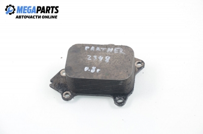 Oil cooler for Peugeot Partner 1.6 HDI, 75 hp, 2008