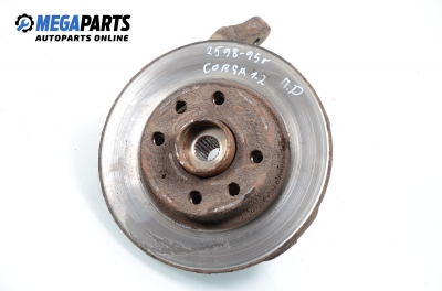 Knuckle hub for Opel Corsa B 1.2, 45 hp, 3 doors, 1995, position: front - right