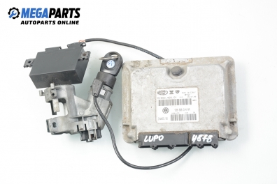 ECU incl. ignition key and immobilizer for Volkswagen Lupo 1.4 16V, 75 hp, 2003 № 036 906 014 AM