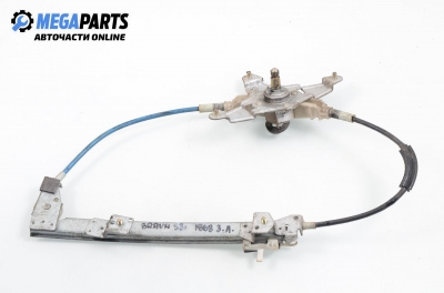 Macara geam cu acționare manuală pentru Fiat Brava 1.6 16V, 103 cp, 5 uși, 1998, poziție: stânga - spate