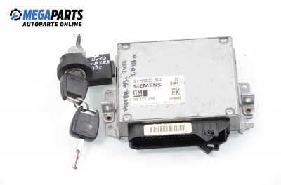 ECU cu cheie de contact pentru Opel Vectra B 2.0 16V, 136 cp, sedan, 1999 № GM 09 153 240