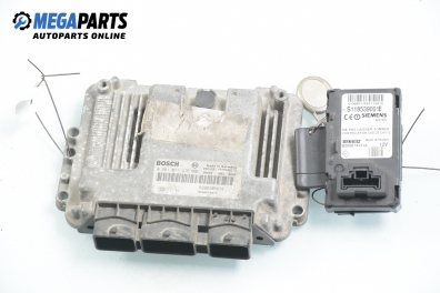 ECU incl. card and reader for Renault Megane II 1.9 dCi, 120 hp, hatchback, 5 doors, 2003 № Bosch 0 281 011 275 / 8200305678