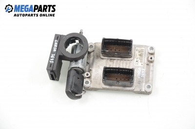 ECU cu cheie de contact și imobilizator pentru Opel Corsa C 1.0, 58 cp, 3 uși, 2002 № Bosch 0 261 207 960