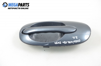 Outer handle for Kia Carnival 2.9 TCI, 144 hp, 2003, position: rear - left
