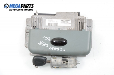 ECU incl. reader and ignition key for Renault Megane 1.6, 75 hp, hatchback, 5 doors, 1996 № HOM 7700 864 454