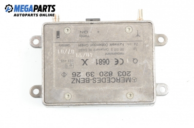 Steuermodul GSM für Mercedes-Benz S-Klasse W220 6.0, 367 hp automatik, 2001 № A 203 820 39 26
