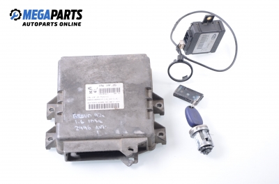 ECU incl. ignition key and immobilizer for Fiat Bravo 1.6 16V, 103 hp, 3 doors automatic, 1997 № IAW 1AF.2G