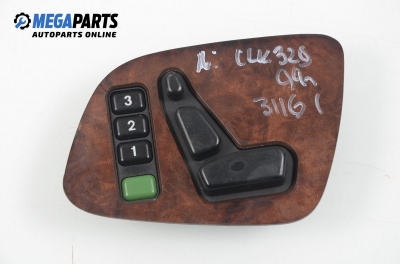 Seat adjustment switch for Mercedes-Benz CLK 3.2, 218 hp, coupe automatic, 1999, position: left