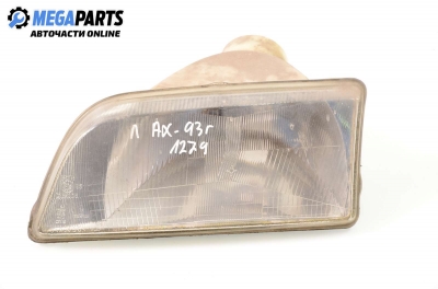 Headlight for Citroen AX (1986-1998) 1.0, hatchback, position: left