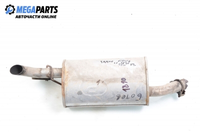 Muffler for Ford Fiesta III 1.1, 55 hp, 1989