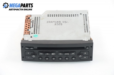 CD player for Peugeot Partner 1.6, 109 hp, 2003