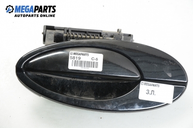 Outer handle for Citroen C5 3.0 V6, 207 hp, station wagon automatic, 2002, position: rear - left