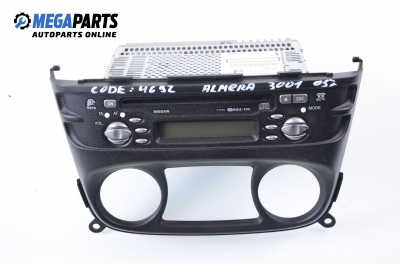 CD player for Nissan Almera 1.5 dCi, 82 hp, 3 doors, 2005