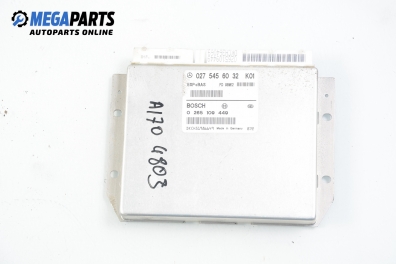 Modul de comandă ABS pentru Mercedes-Benz A-Class W168 1.7 CDI, 90 cp, 2000 № Bosch 0 265 109 449